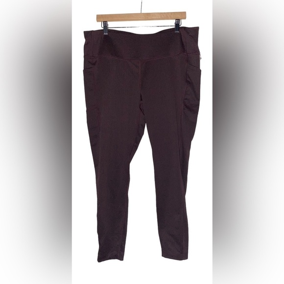 Mondetta Performance Luxury Brushed Jacquard High Waist Leggings Women XXL - Picture 1 of 10